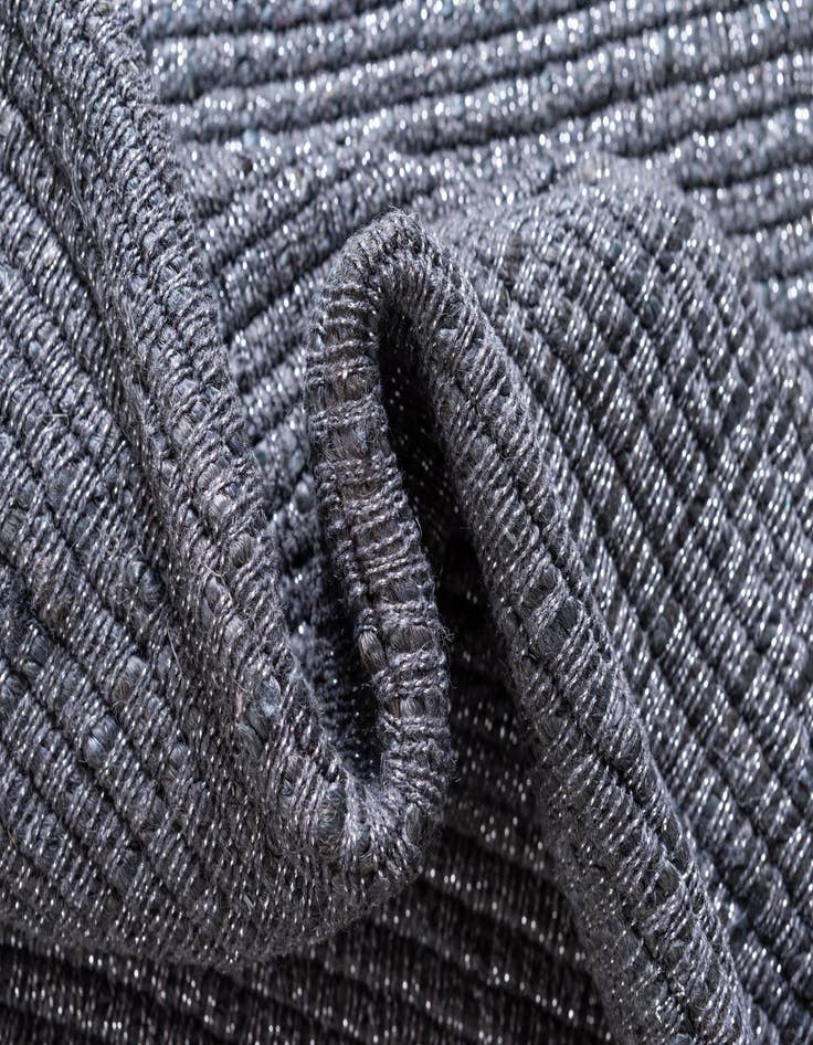 Detail image of 2' 6 x 6' Hand Woven Metallic Jute Runner Rug