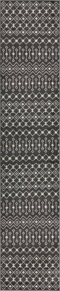 Detail image of 3' 3 x 16' 5 Moroccan Trellis Runner Rug