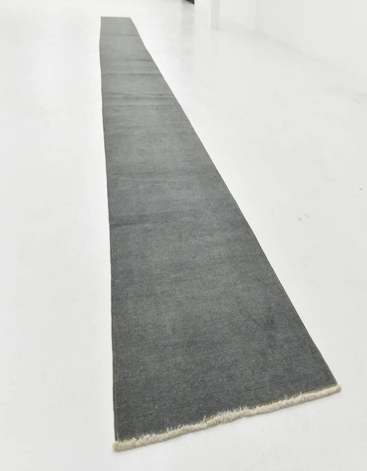 Detail image of 2' 3 x 24'  Hand Knotted Over-Dyed Ziegler Runner Rug