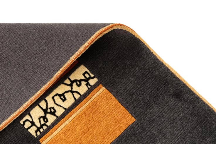 Detail image of 2' 3 x 4' 8 Hand Knotted Tibet Wool Runner Rug