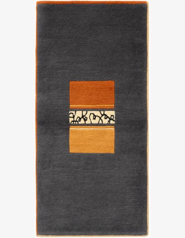 2' 3 x 4' 8 Hand Knotted Tibet Wool Runner Rug