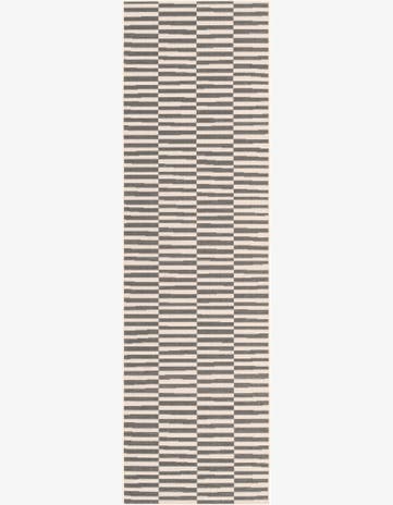 Dark Gray Tribeca Runner Rug