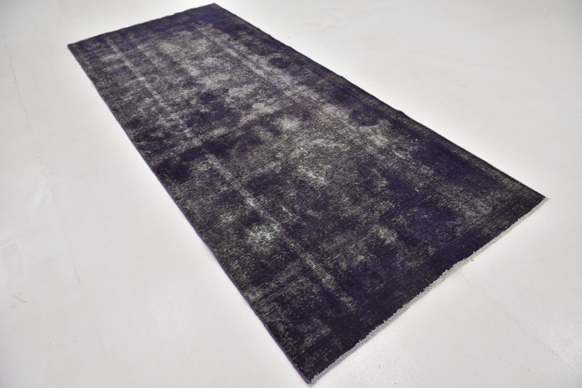 4' 6 x 11' Hand Knotted Ultra Vintage Persian Wool Runner Rug