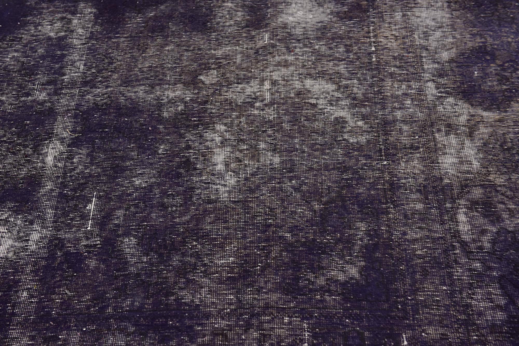 4' 6 x 11' Hand Knotted Ultra Vintage Persian Wool Runner Rug