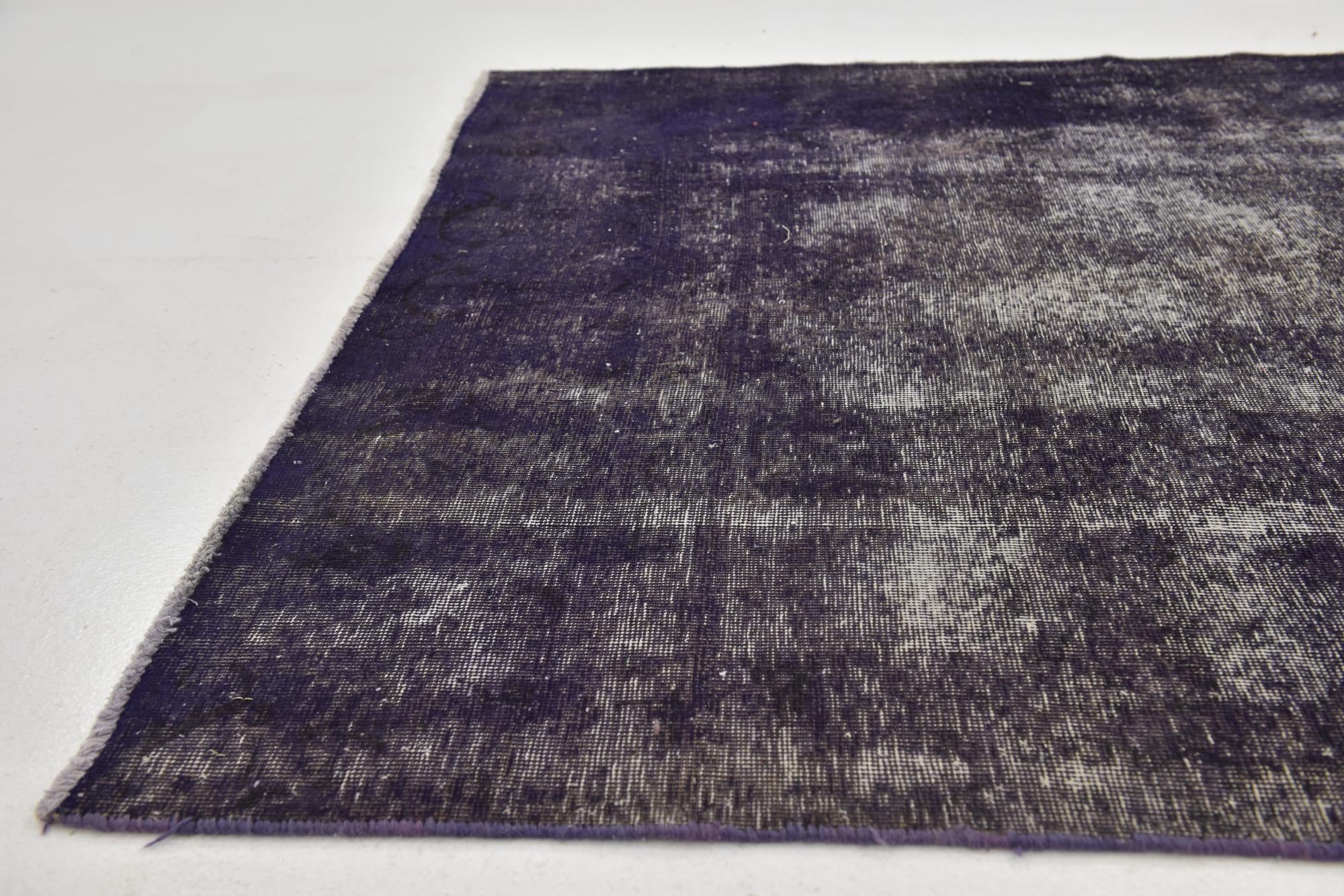 4' 6 x 11' Hand Knotted Ultra Vintage Persian Wool Runner Rug