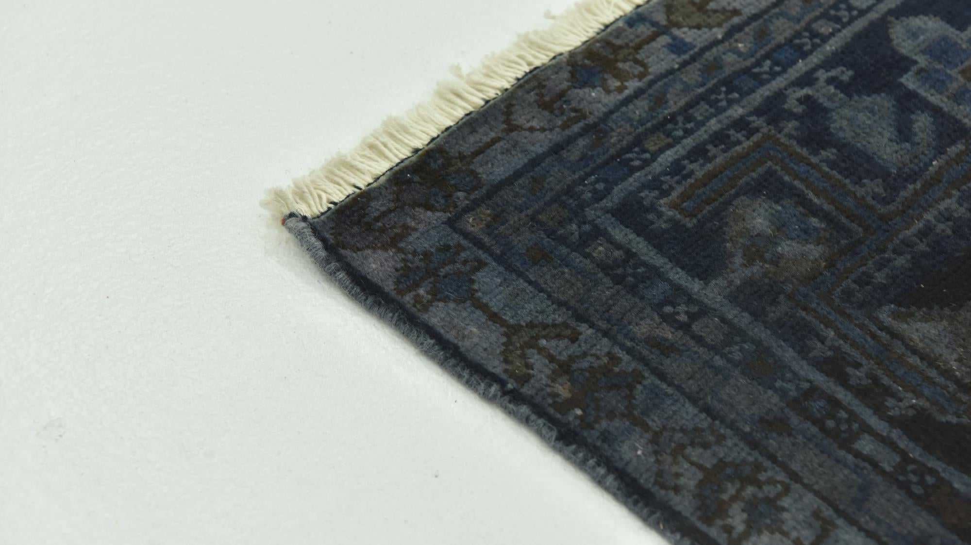 5' 2 x 10' 9 Hand Knotted Ultra Vintage Persian Wool Runner Rug