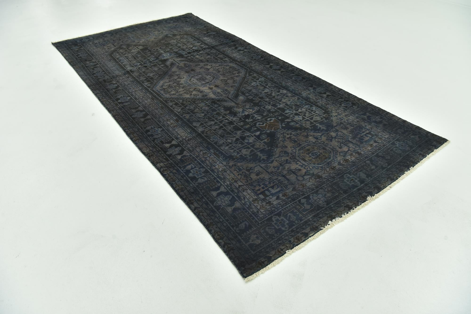 5' 2 x 10' 9 Hand Knotted Ultra Vintage Persian Wool Runner Rug