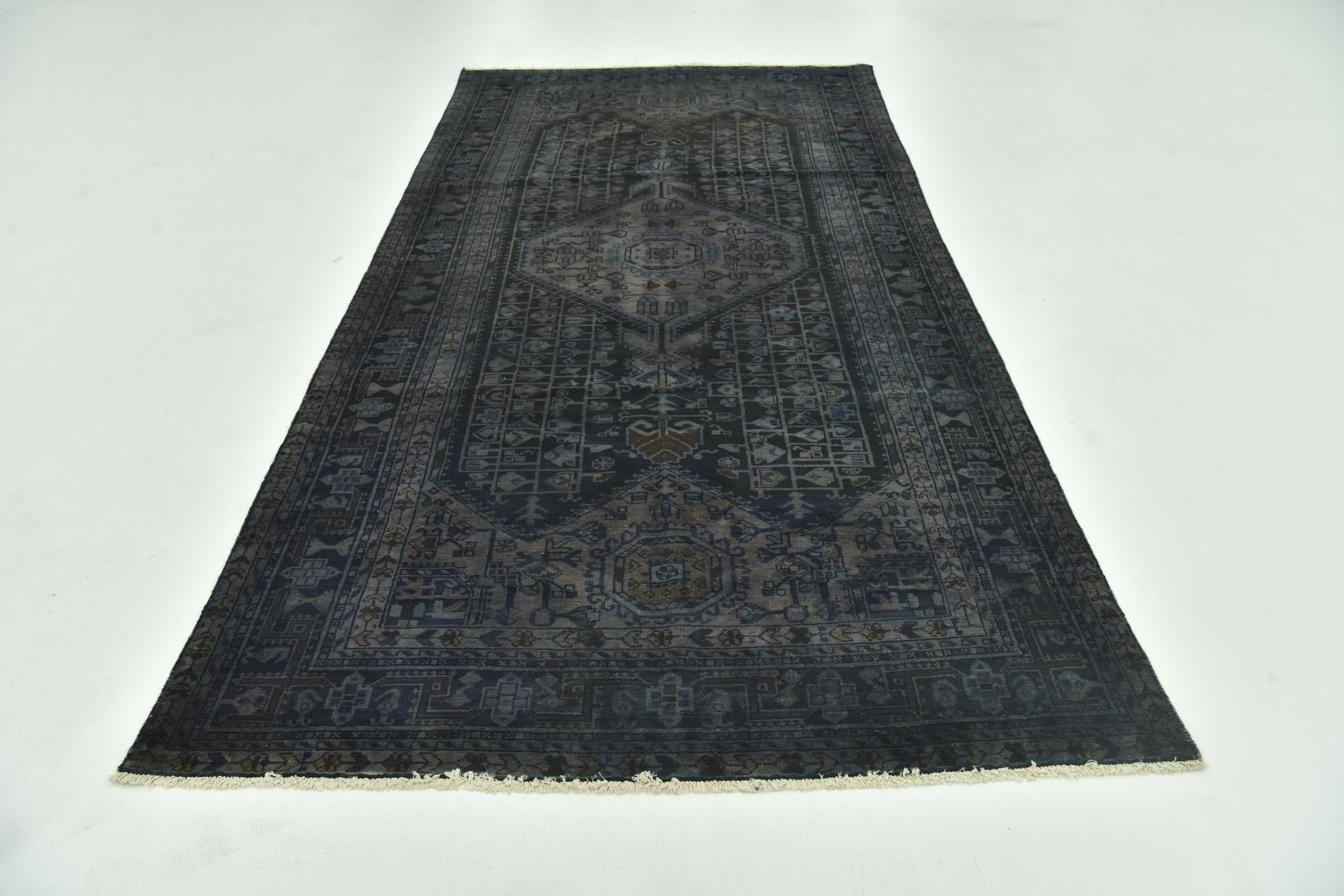 5' 2 x 10' 9 Hand Knotted Ultra Vintage Persian Wool Runner Rug