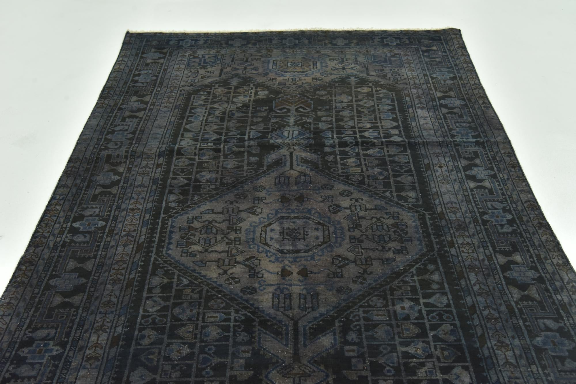 5' 2 x 10' 9 Hand Knotted Ultra Vintage Persian Wool Runner Rug
