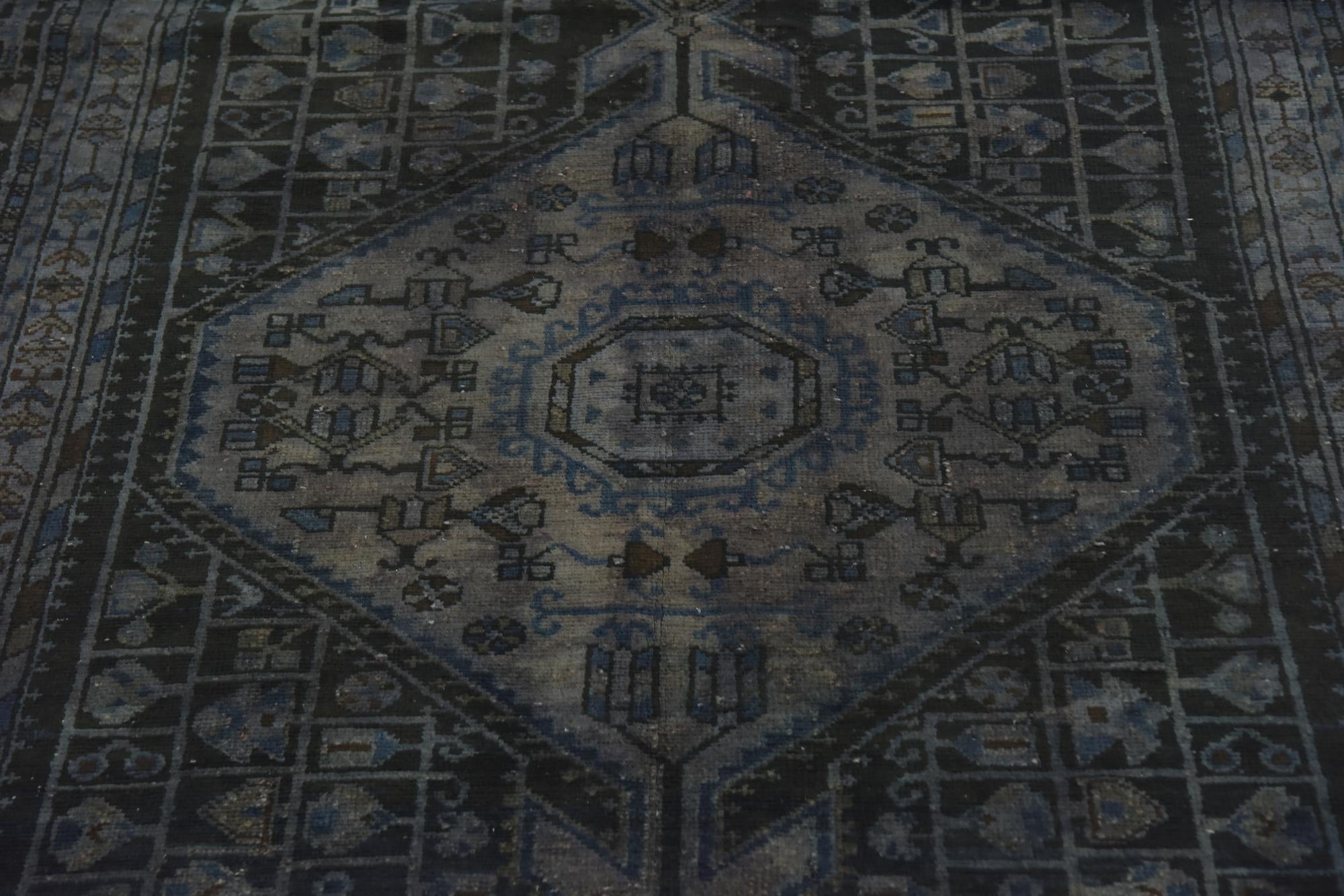 5' 2 x 10' 9 Hand Knotted Ultra Vintage Persian Wool Runner Rug