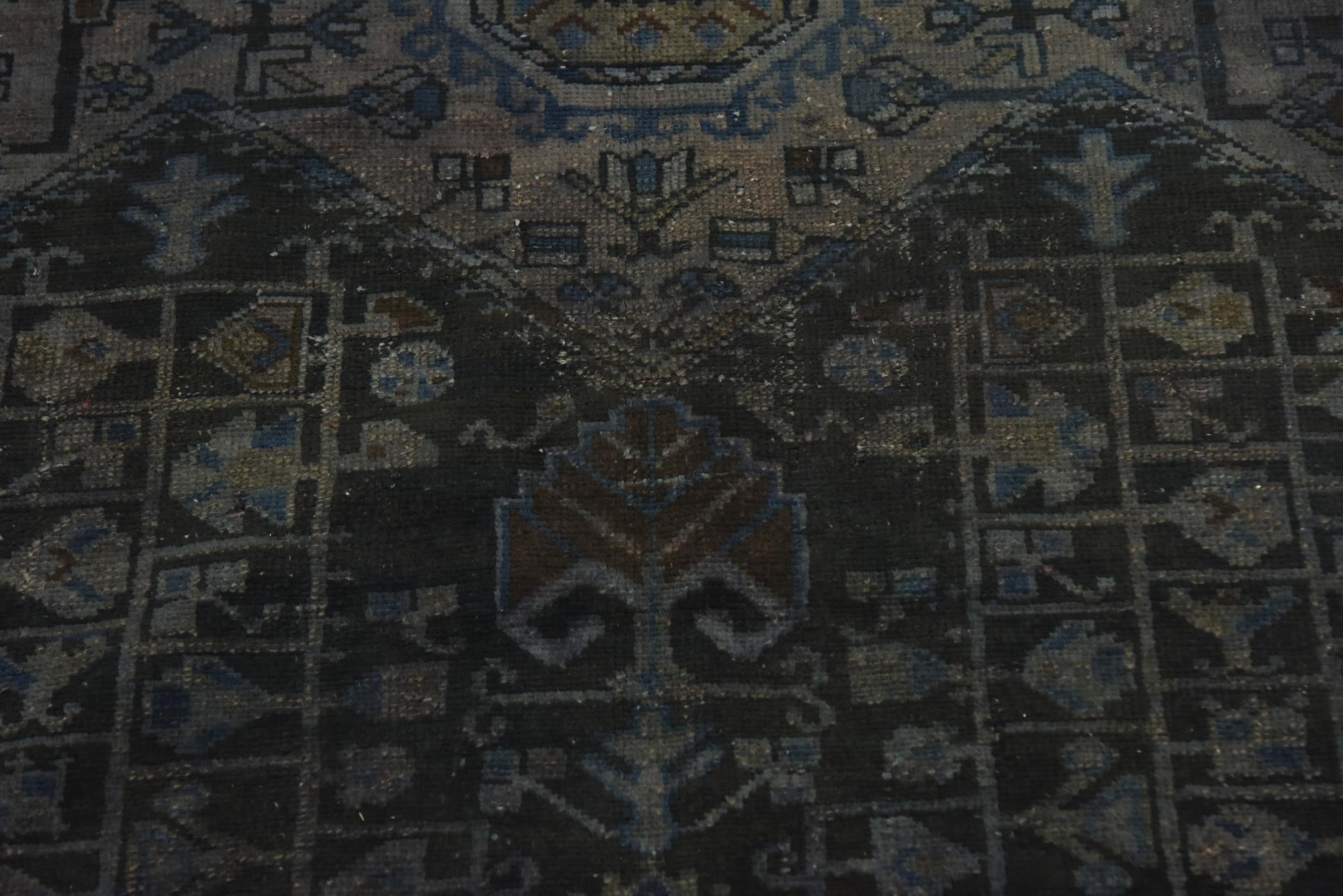 5' 2 x 10' 9 Hand Knotted Ultra Vintage Persian Wool Runner Rug