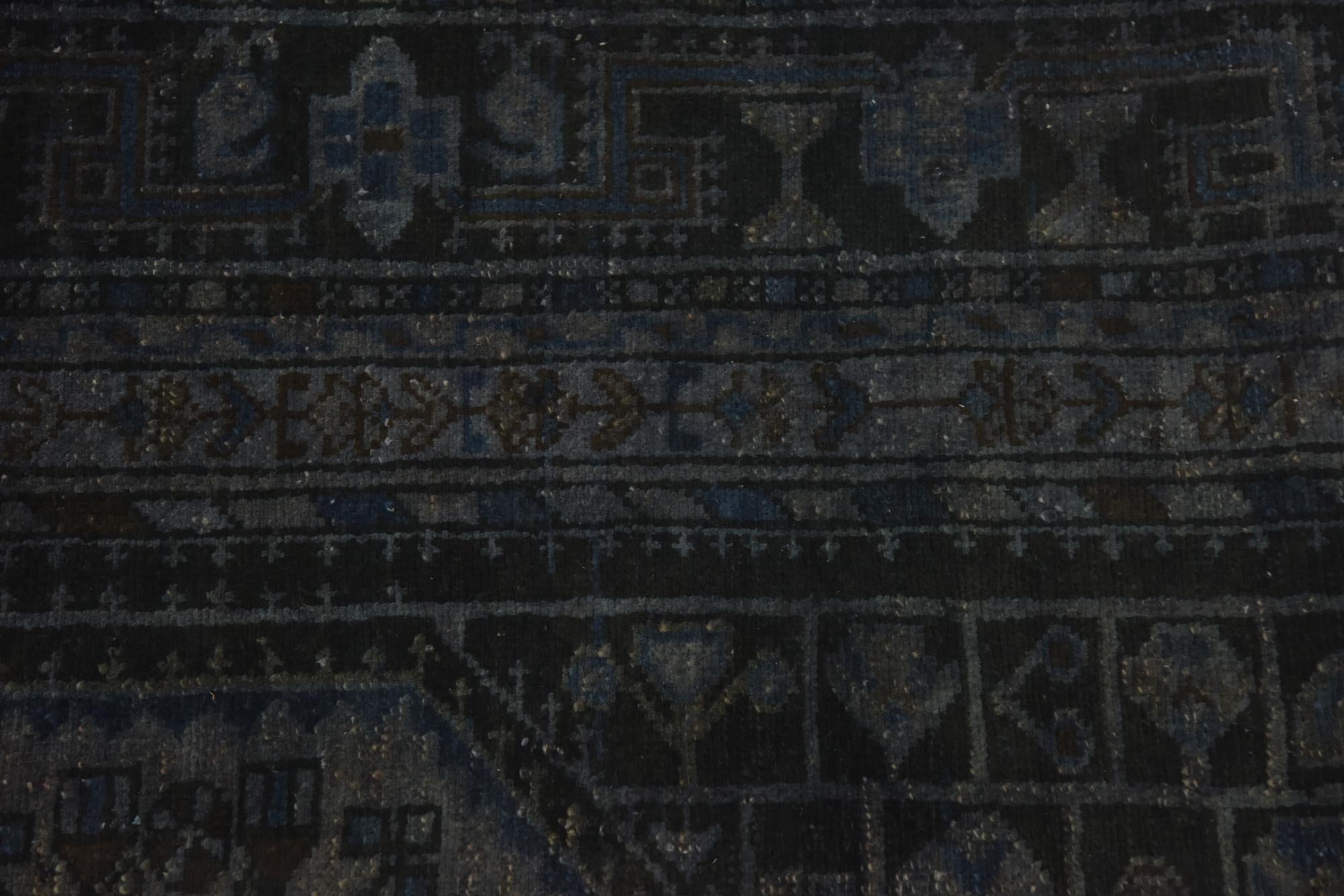 5' 2 x 10' 9 Hand Knotted Ultra Vintage Persian Wool Runner Rug