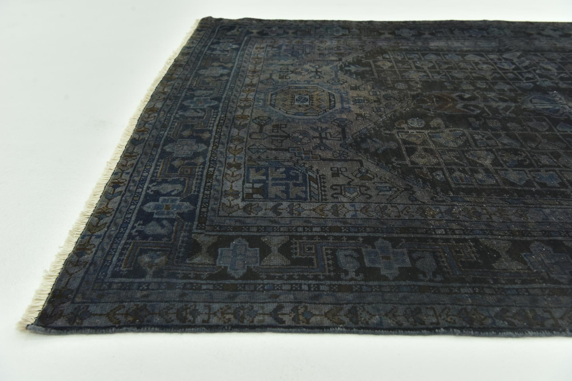 5' 2 x 10' 9 Hand Knotted Ultra Vintage Persian Wool Runner Rug