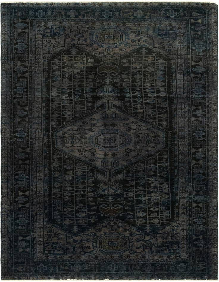 Detail image of 5' 2 x 10' 9 Hand Knotted Ultra Vintage Persian Wool Runner Rug