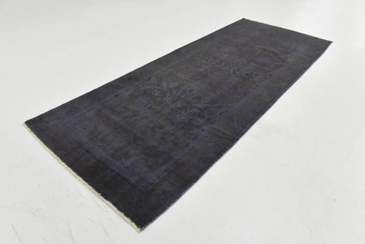 Detail image of 3' 7 x 9' 1 Hand Knotted Ultra Vintage Persian Wool Runner Rug