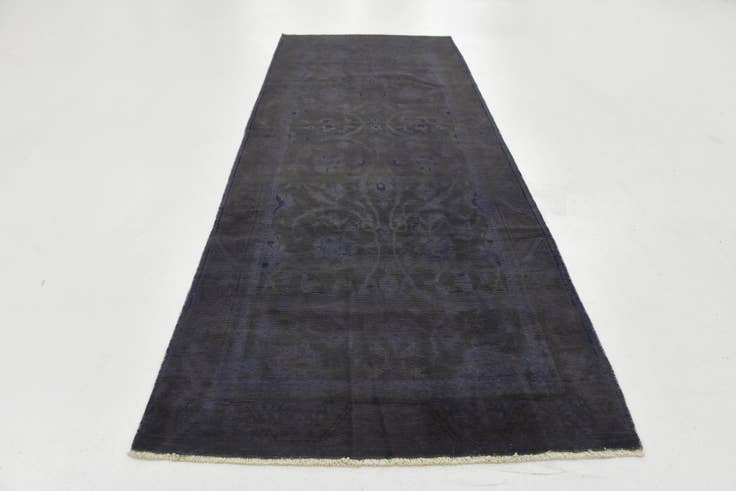 Detail image of 3' 7 x 9' 1 Hand Knotted Ultra Vintage Persian Wool Runner Rug