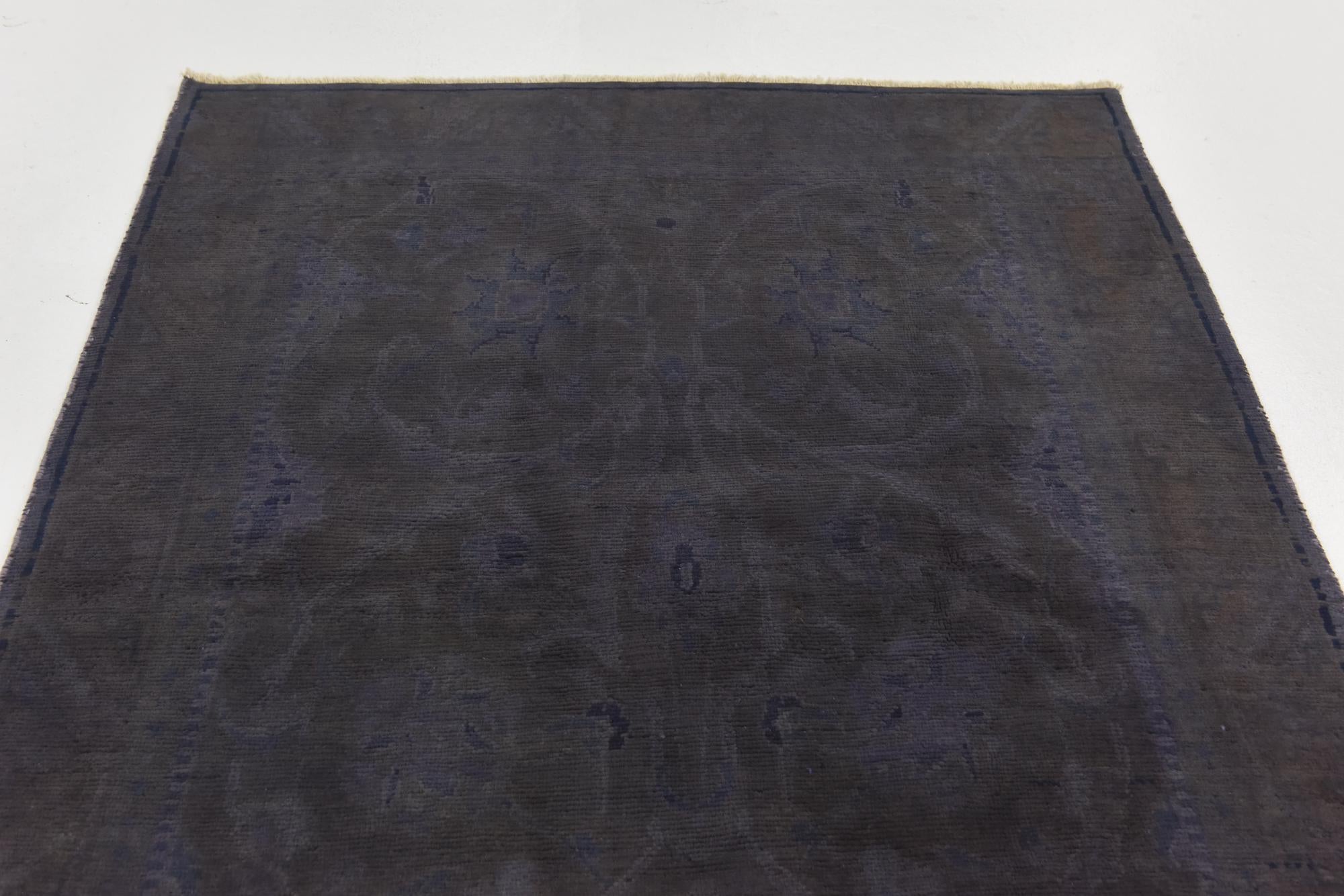 3' 7 x 9' 1 Hand Knotted Ultra Vintage Persian Wool Runner Rug
