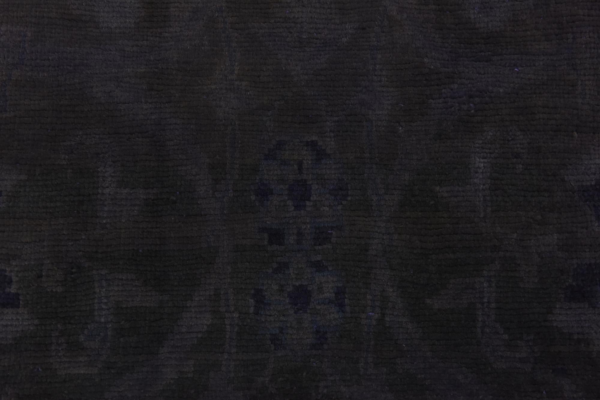 3' 7 x 9' 1 Hand Knotted Ultra Vintage Persian Wool Runner Rug