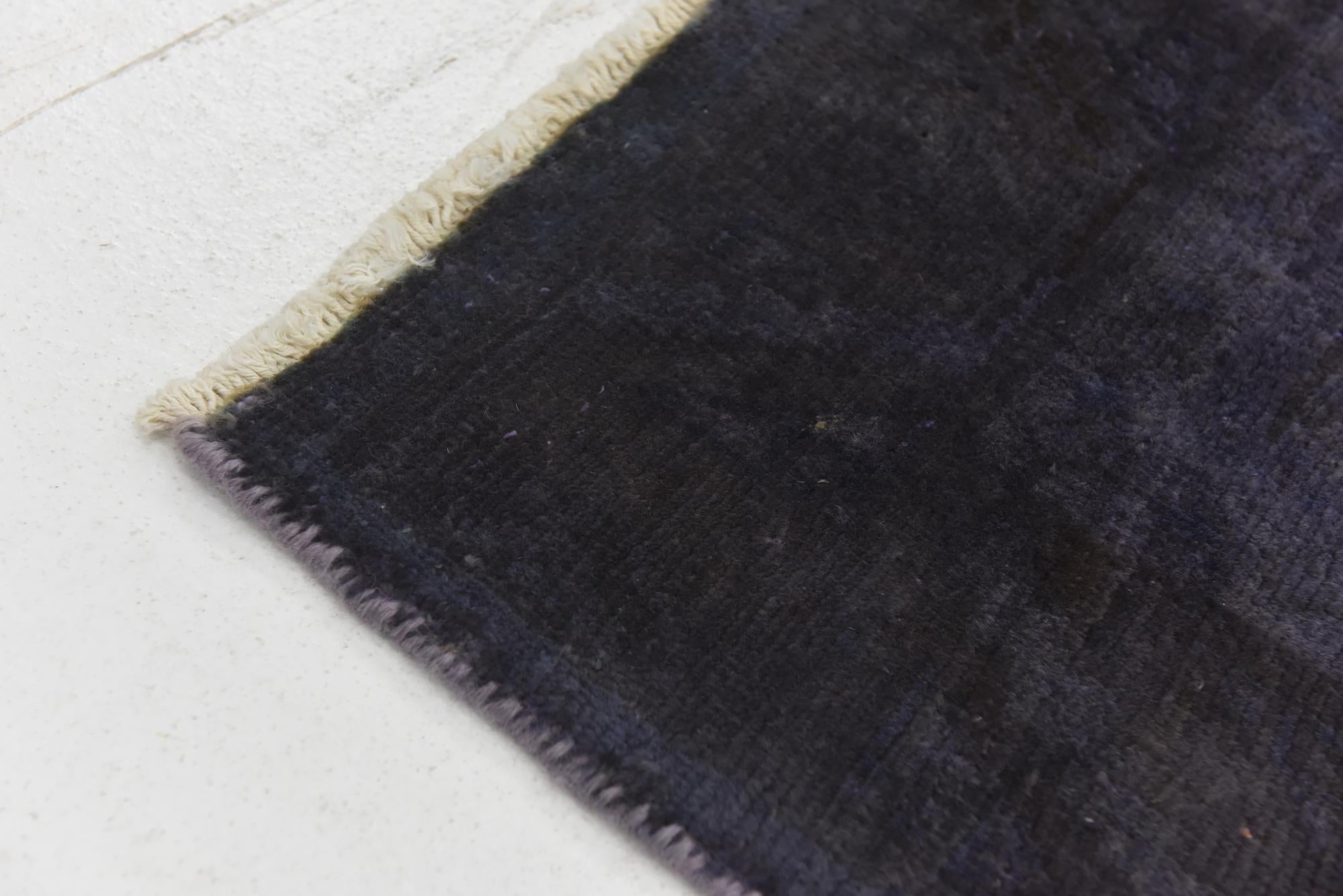 3' 7 x 9' 1 Hand Knotted Ultra Vintage Persian Wool Runner Rug