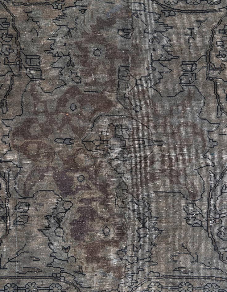 Detail image of 6' 4 x 12'  Hand Knotted Ultra Vintage Persian Wool Runner Rug