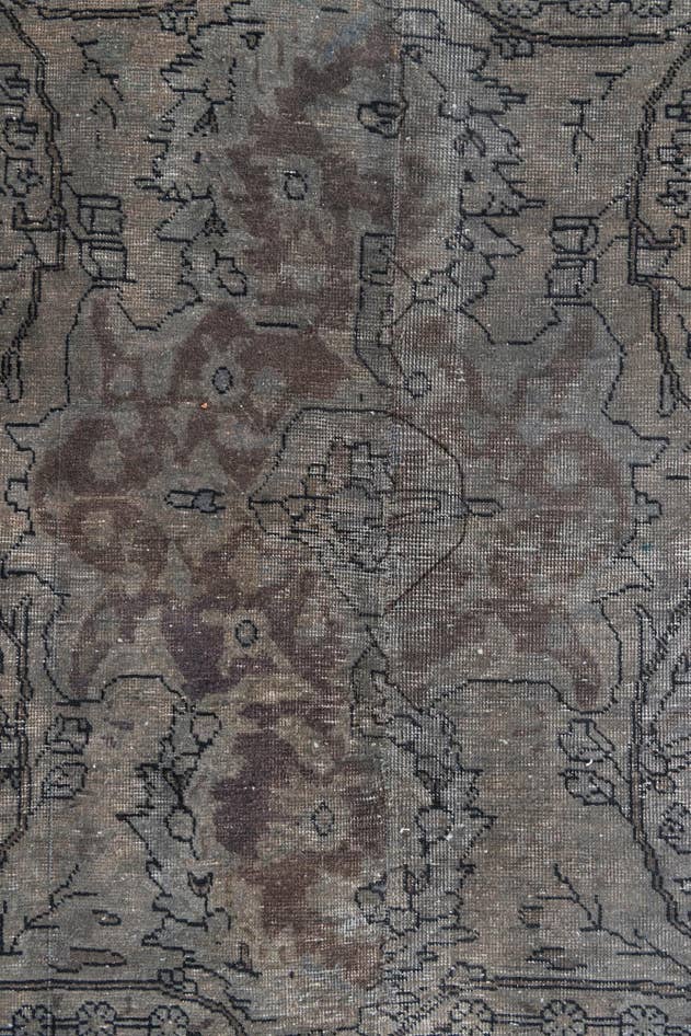 Detail image of 6' 4 x 12' Hand Knotted Ultra Vintage Persian Wool Runner Rug