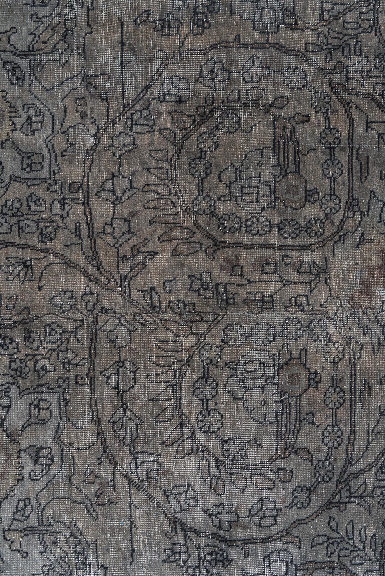 6' 4 x 12' Hand Knotted Ultra Vintage Persian Wool Runner Rug