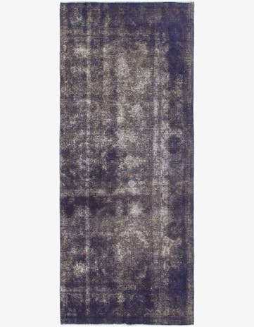4' 6 x 11' Hand Knotted Ultra Vintage Persian Wool Runner Rug