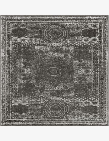 Dark Gray Bexley Square Rug