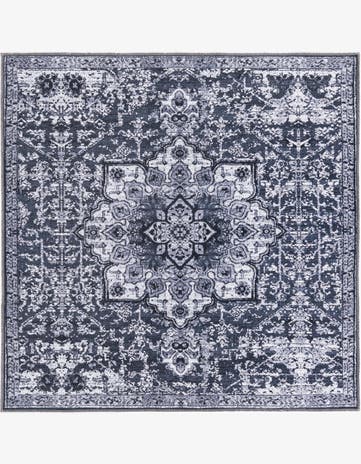 5' 3 x 5' 3 Washable Francesca Square Rug