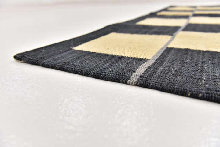 150cm x 195cm Handgewebt Kilim Modern Wolle Quadrat Teppich