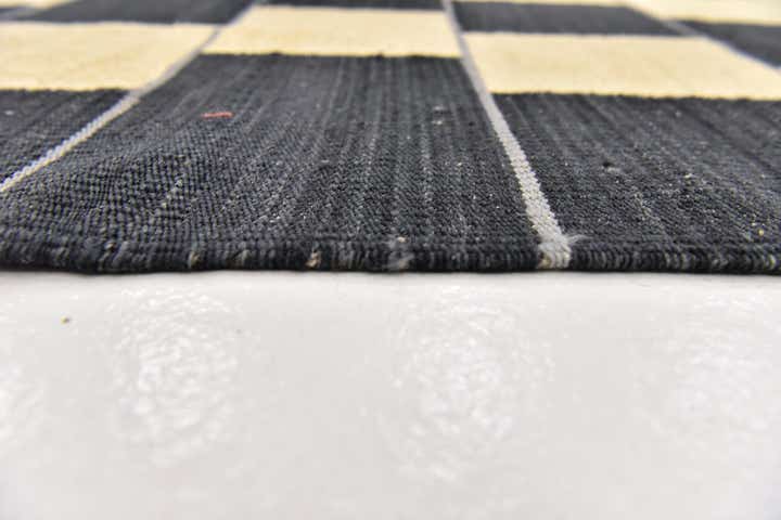 150cm x 195cm Handgewebt Kilim Modern Wolle Quadrat Teppich