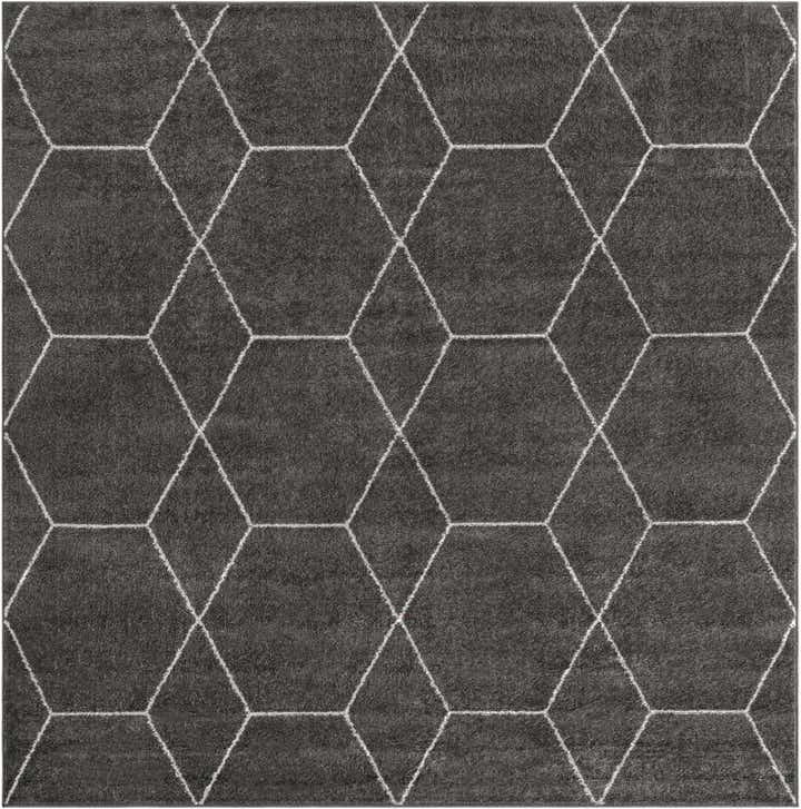 5' 3 x 5' 3 Lattice Frieze Square Rug