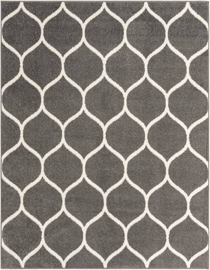 Detail image of 5' 3 x 5' 3 Lattice Frieze Square Rug