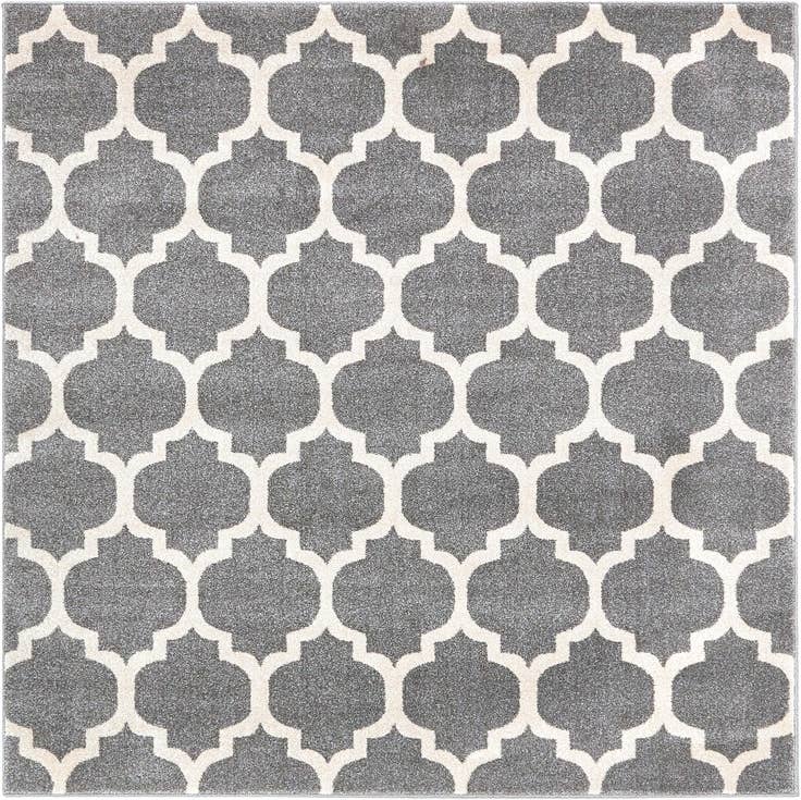 Detail image of 6' x 6' Lattice Square Rug