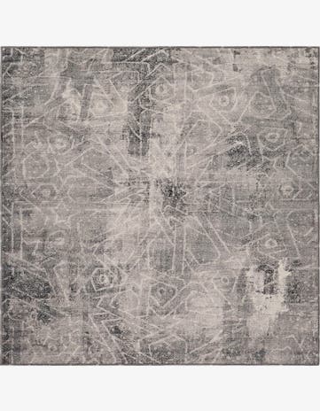 Dark Gray Monaco Square Rug