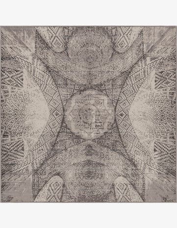 Dark Gray Monaco Square Rug