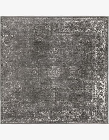 Dark Gray Monte Carlo Square Rug