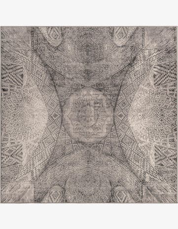 Dark Gray Monte Carlo Square Rug