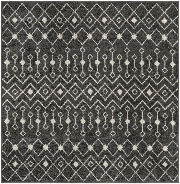 Detail image of 6' x 6' Moroccan Trellis Square Rug