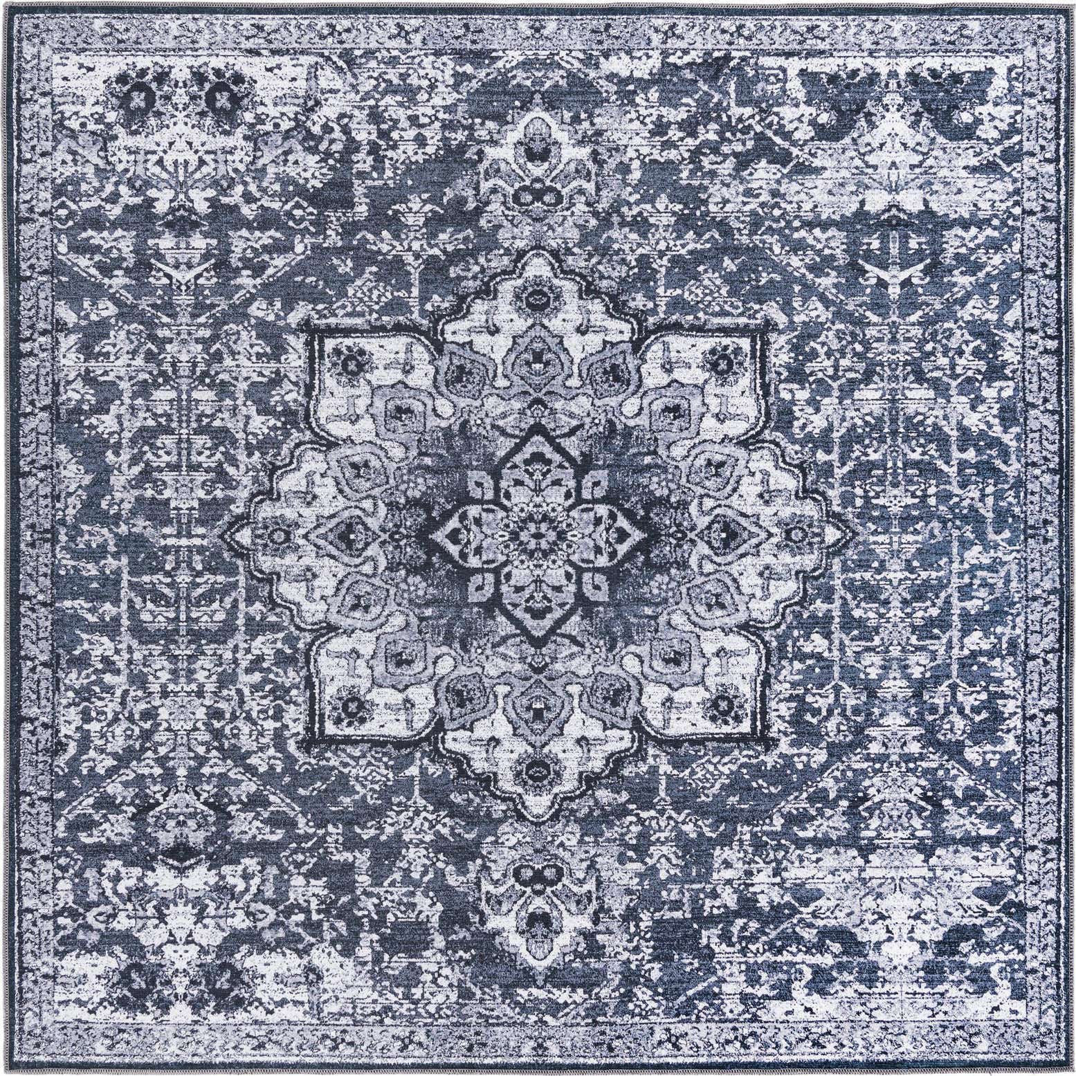 7' 10 x 7' 10 Washable Renaissance Square Rug