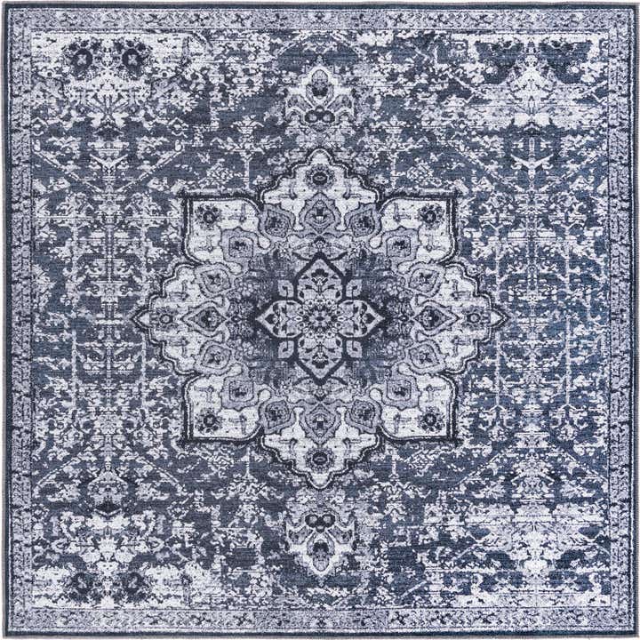 7' 10 x 7' 10 Washable Renaissance Square Rug