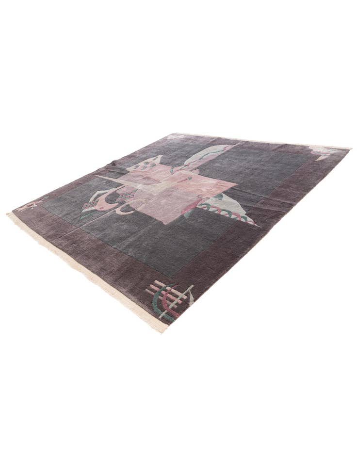 Detail image of 7' 11 x 8' 1 Hand Knotted Tibet Wool Square Rug