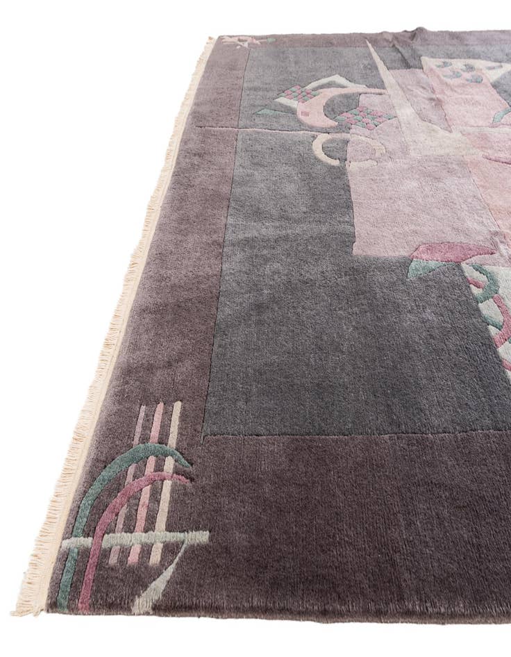 Detail image of 7' 11 x 8' 1 Hand Knotted Tibet Wool Square Rug