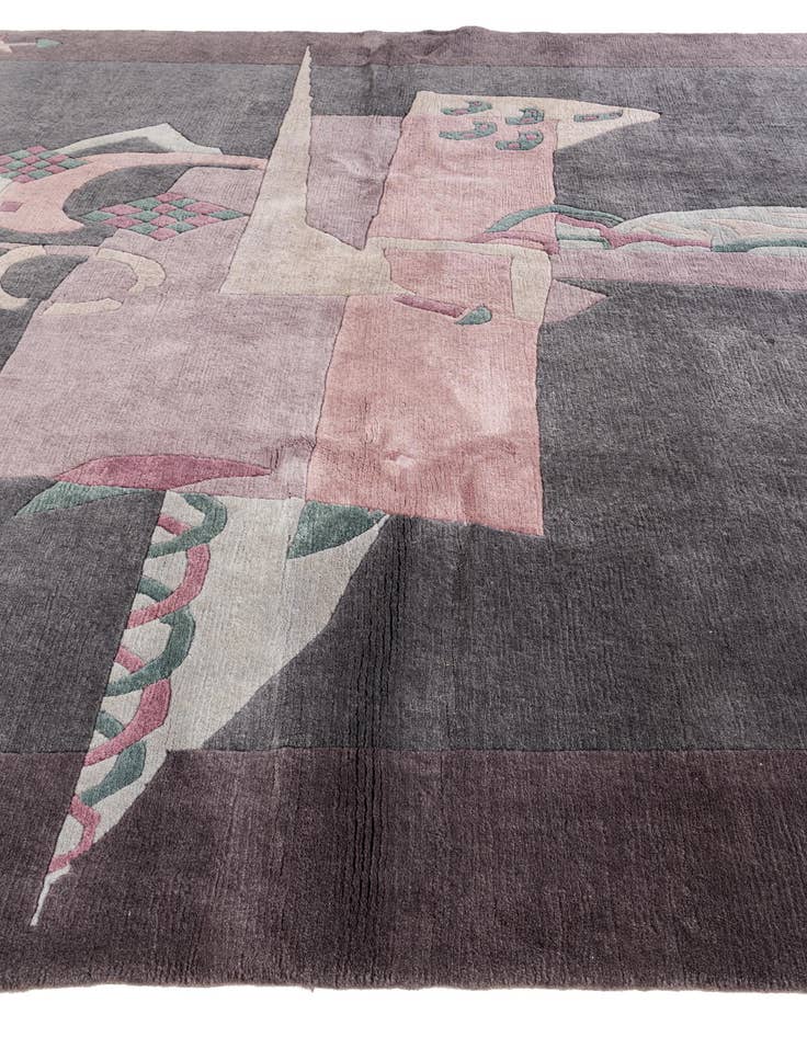 Detail image of 7' 11 x 8' 1 Hand Knotted Tibet Wool Square Rug