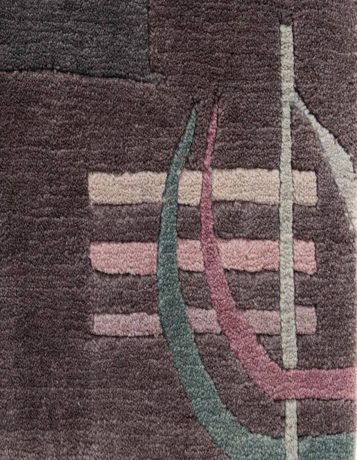 Detail image of 7' 11 x 8' 1 Hand Knotted Tibet Wool Square Rug