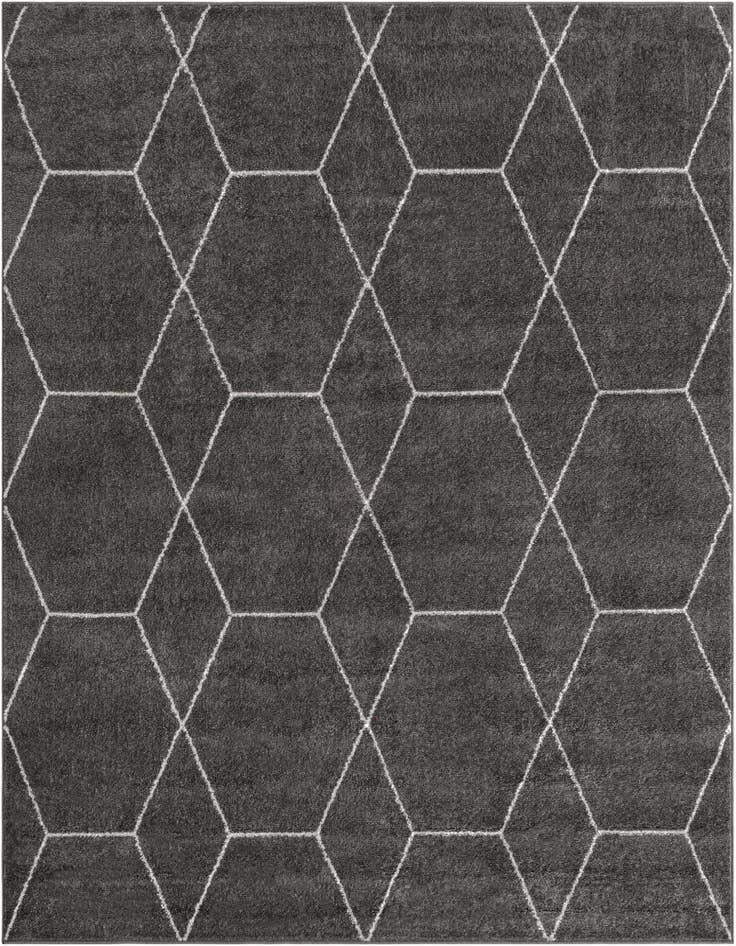 Detail image of 5' 3 x 5' 3 Trellis Frieze Square Rug