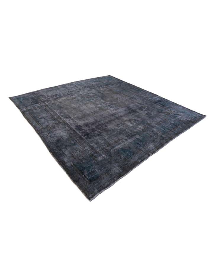 8' 7 x 8' 9 Hand Knotted Ultra Vintage Persian Wool Square Rug