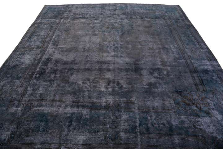 8' 7 x 8' 9 Hand Knotted Ultra Vintage Persian Wool Square Rug