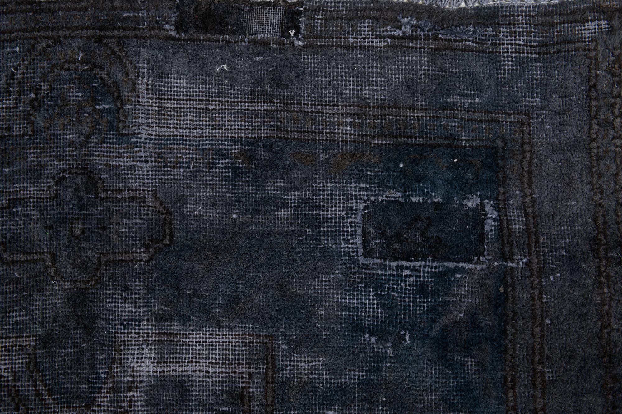8' 7 x 8' 9 Hand Knotted Ultra Vintage Persian Wool Square Rug