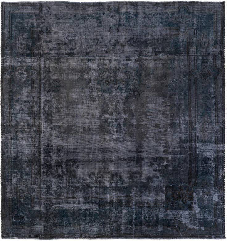 Detail image of 8' 7 x 8' 9 Hand Knotted Ultra Vintage Persian Wool Square Rug